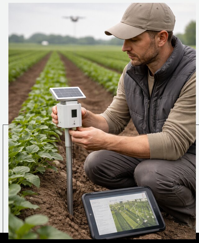 IoT мониторинг сельскохозяйственных полей и контроля в Ишимбае