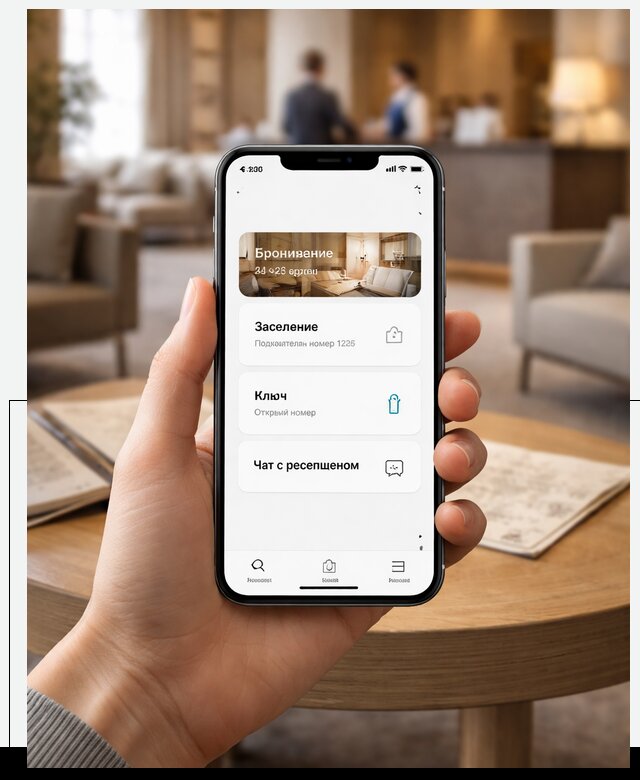 Мобильное приложение для гостей отеля в Ишимбае, управление сервисом